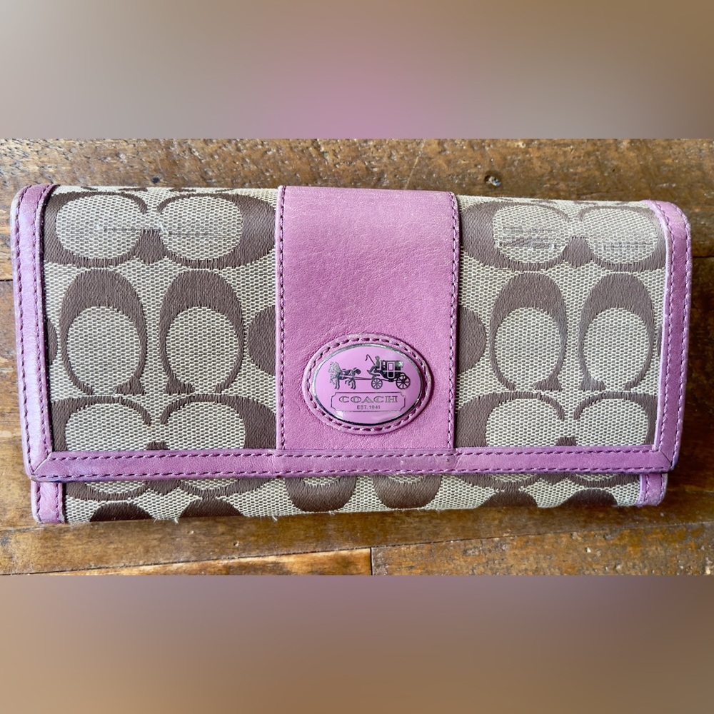 COACH Soft Pink Bifold Wallet